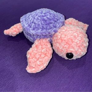 Crocheted Sea Turtle-Pink & Purple